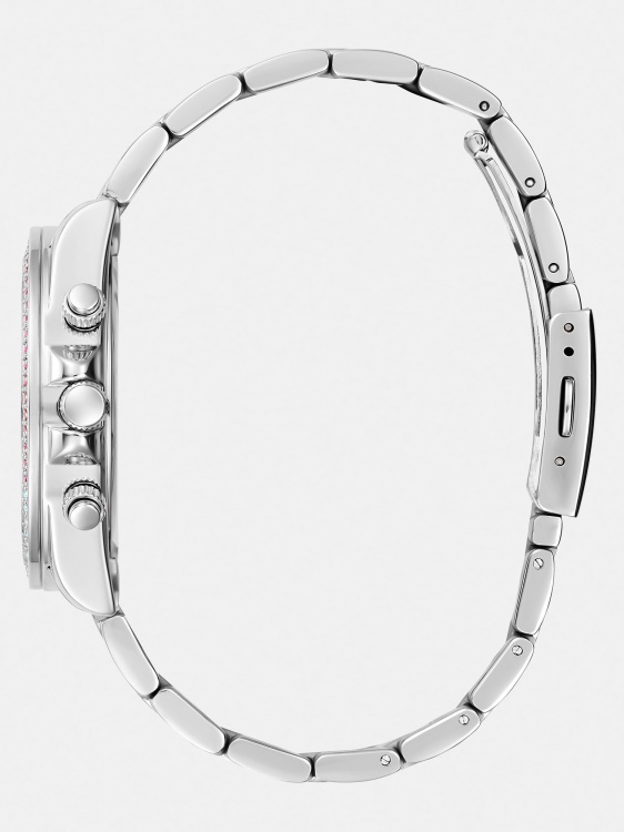 многофункционален кристален часовник Guess Silver