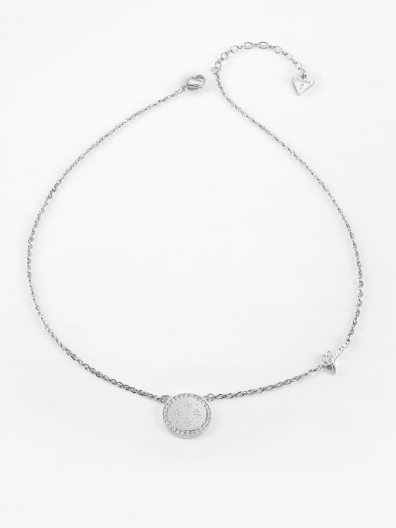 кръгла хармония' колие Guess сребро