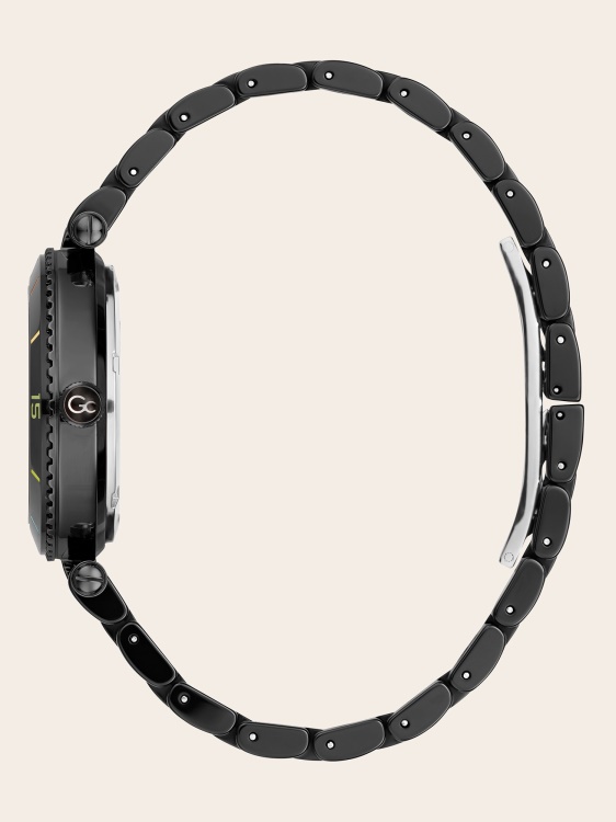 черен Gc керамичен аналогов часовник Guess