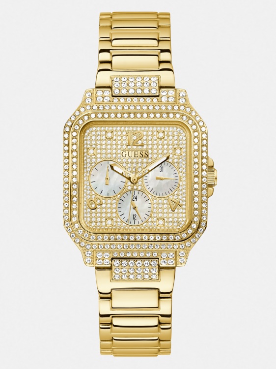 многофункционален кристален часовник Guess Blue