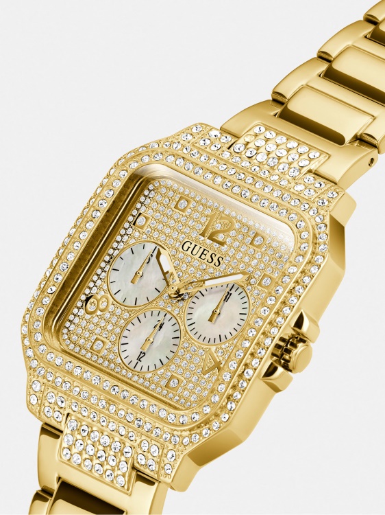 многофункционален кристален часовник Guess Blue