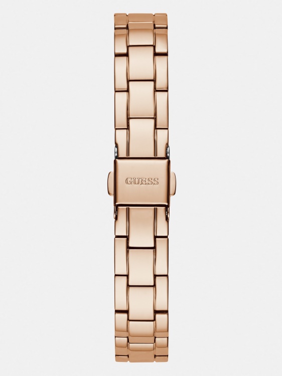 Многофункционален часовник Guess с кристал от розово злато