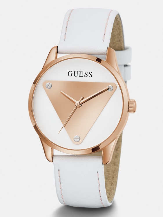 Blue Guess аналогов часовник от естествена кожа