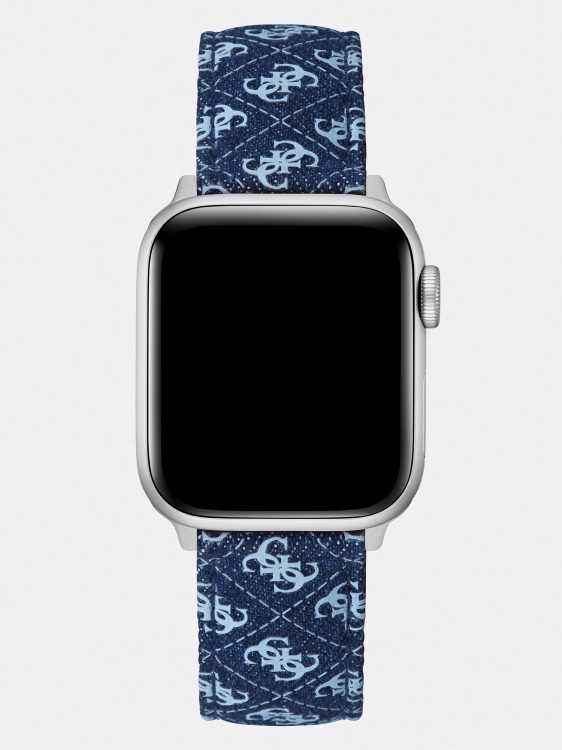 Guess кожена каишка за Apple Watch розов