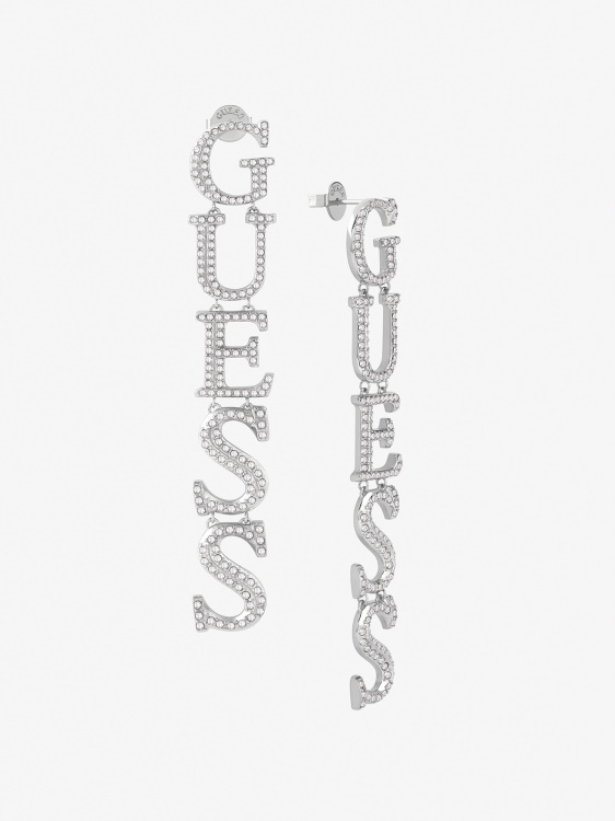 кристал-хармония-обеци Guess сребро