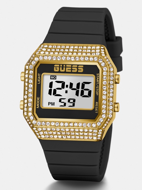 Guess кристален цифров часовник син
