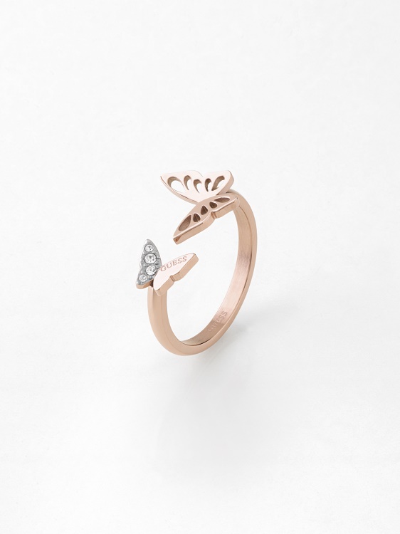 пръстен от розово злато Guess Fly-away-ring