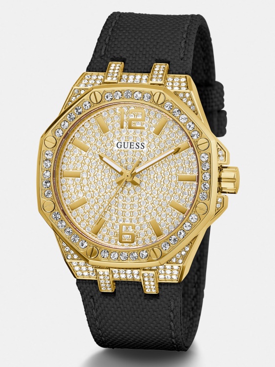 кристален аналогов часовник син Guess