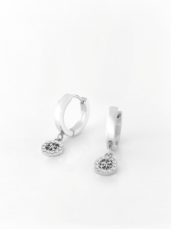 Guess миниатюрни обеци сребро