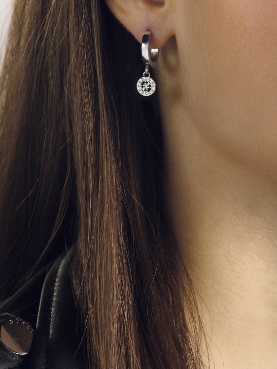 Guess миниатюрни обеци сребро