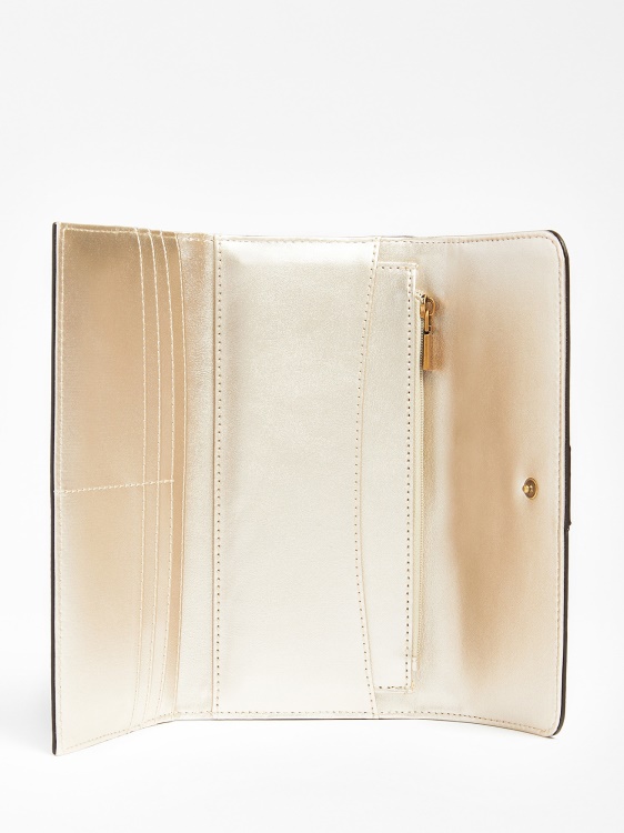 Ginevra 4g Logo макси портфейл крем Guess