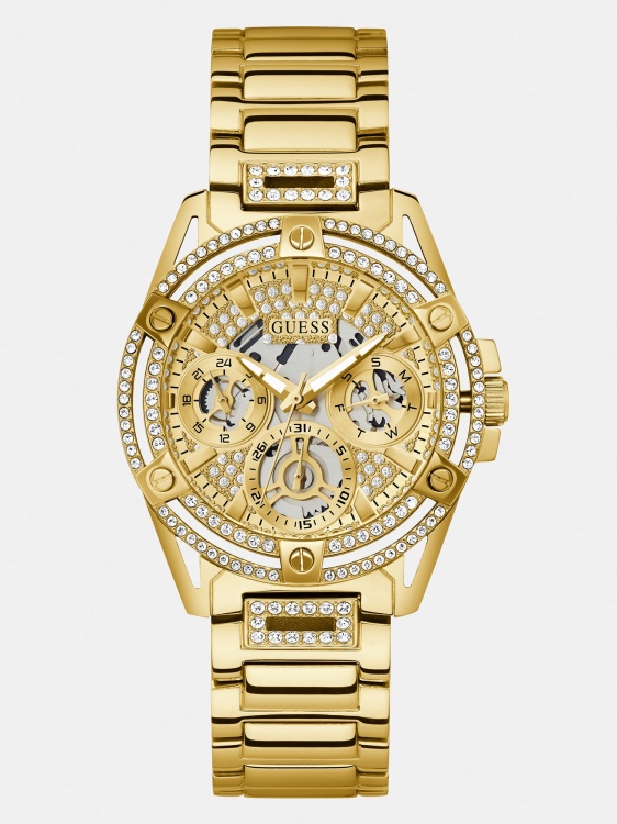 син многофункционален кристален часовник Guess