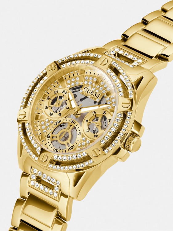 син многофункционален кристален часовник Guess
