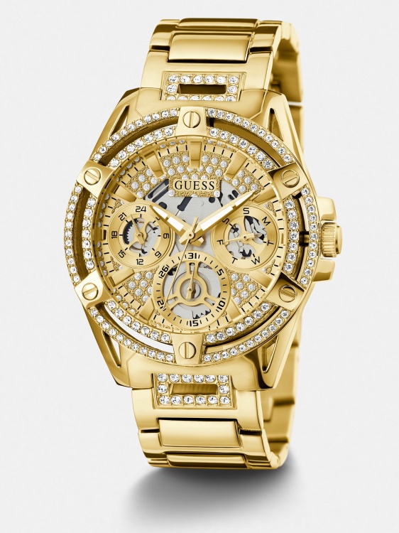 син многофункционален кристален часовник Guess