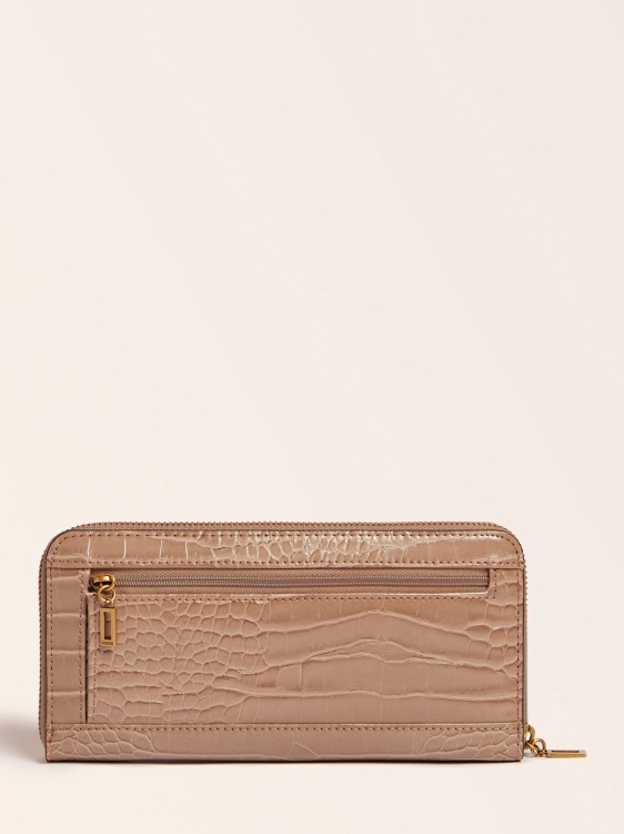 сметана Katey Croc Print макси портфейл Guess