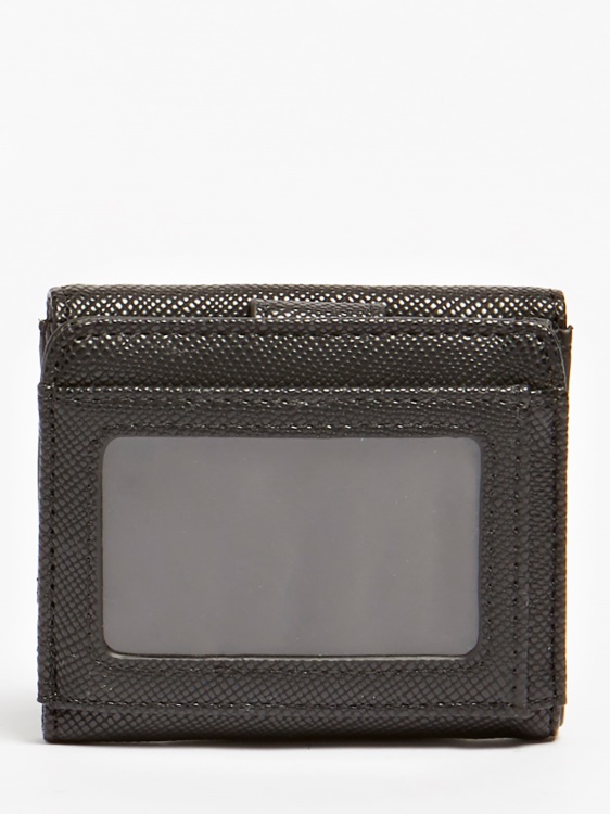 Guess Laurel Saffiano поставка за кредитна карта черен