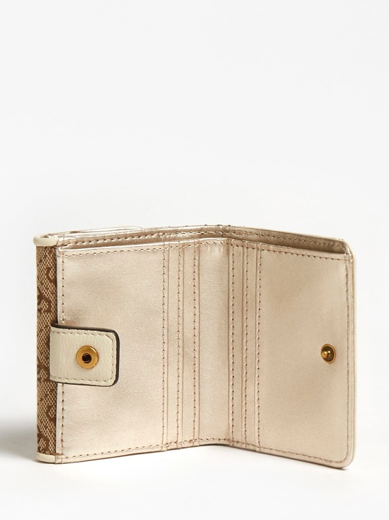 Aviana 4g лого мини портфейл Guess бял