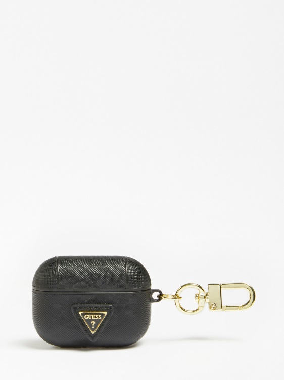 калъф за Airpods ключодържател Guess Black