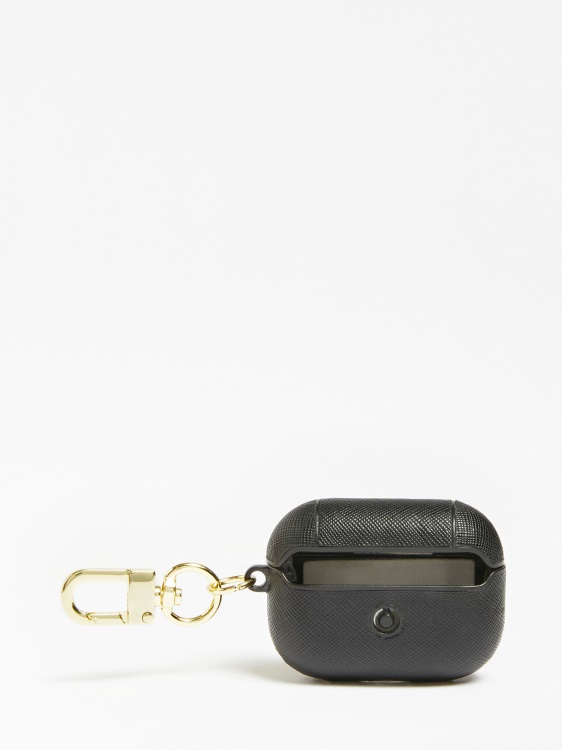 калъф за Airpods ключодържател Guess Black