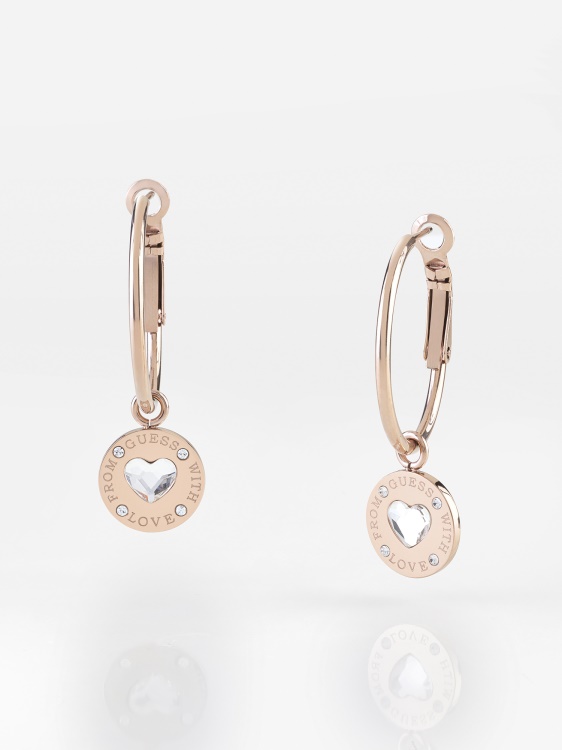 From-guess-with-love-earrings Rose Gold