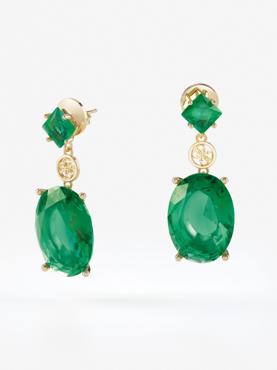 Guess Elegance обеци зелено мулти