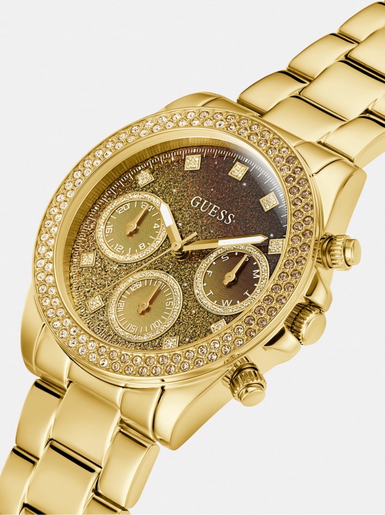 многофункционален кристален часовник син Guess
