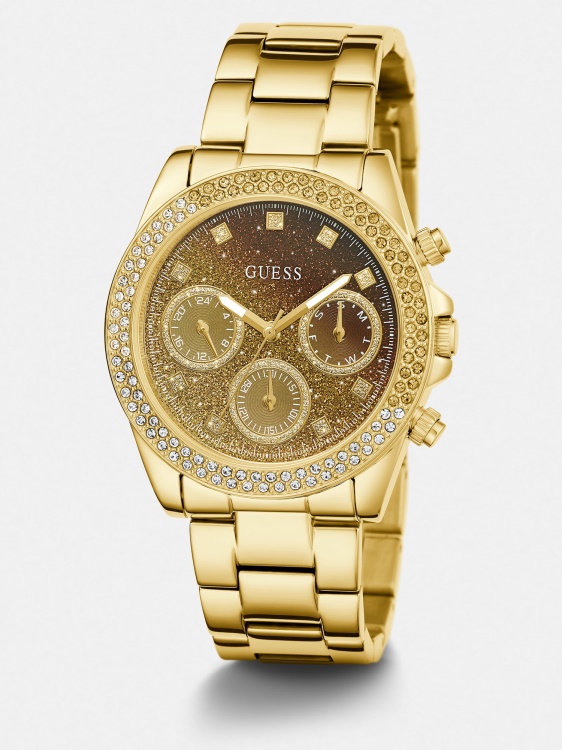 многофункционален кристален часовник син Guess