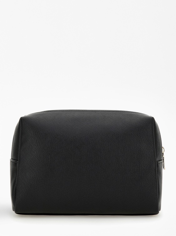 черен калъф с лого Guess Saffiano