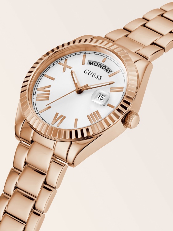 календар часовник Guess розово злато