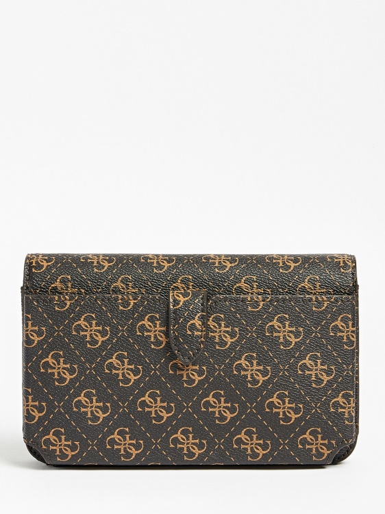Guess Alexie 4g държач за телефон с лого кафяв