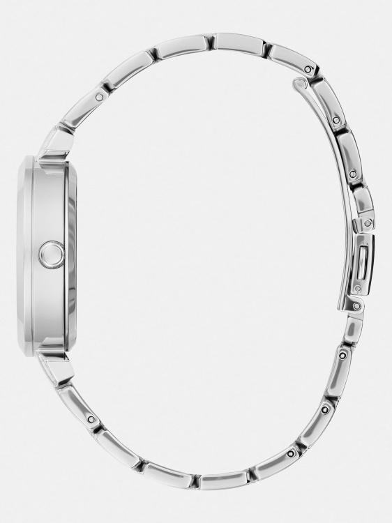 сребрен кристален аналогов часовник Guess