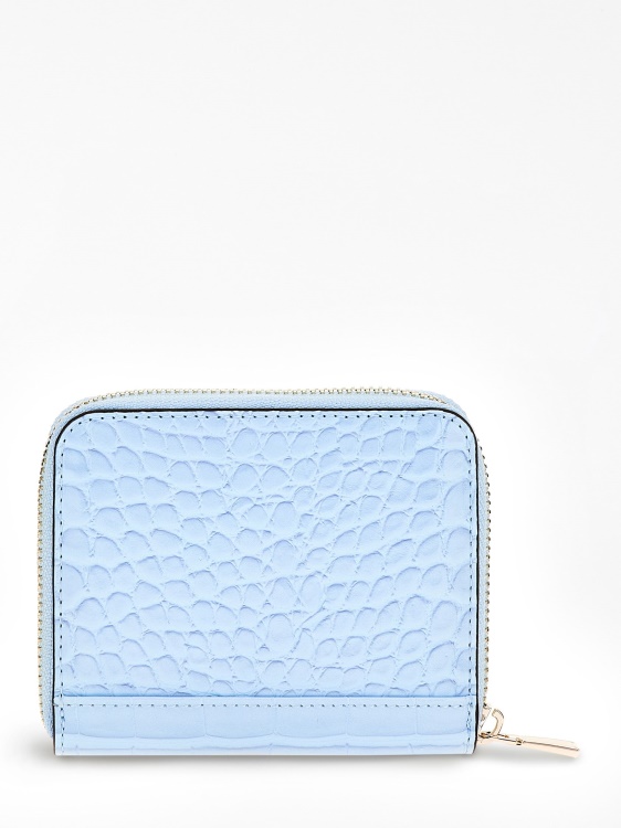 светлосин мини портфейл Guess Laurel