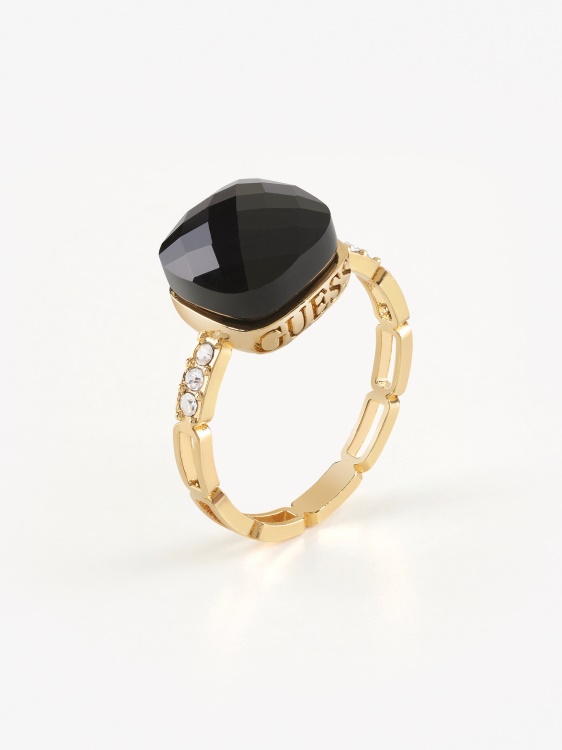 Guess отражения пръстен черен мулти