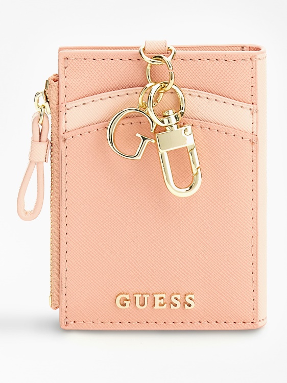 Guess розов ключодържател за кредитна карта