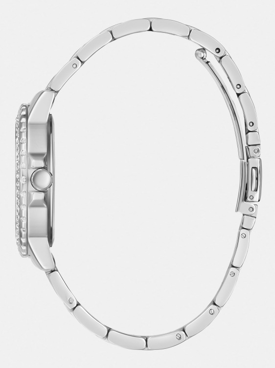 сребърен кристал многофункционален часовник Guess