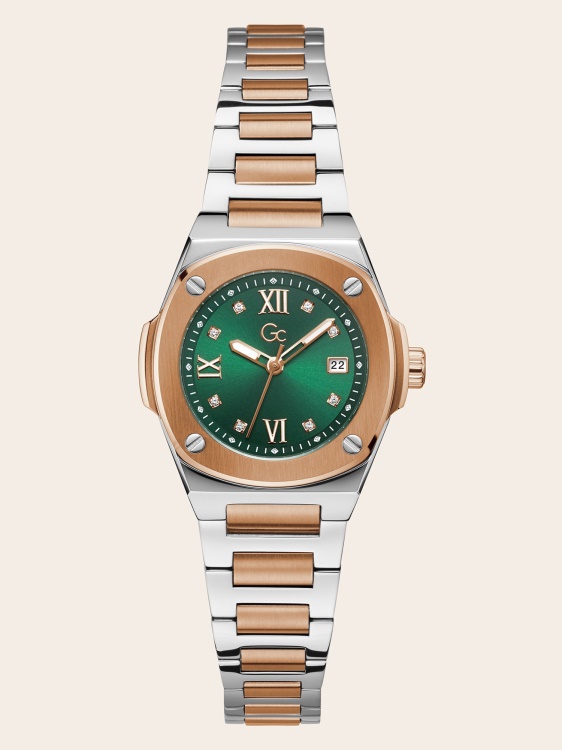 Guess Gc стоманен часовник с функция за данни сребро
