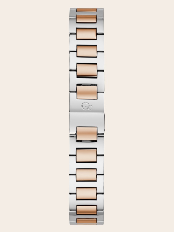 Gc стоманен часовник с функция за данни розово злато Guess
