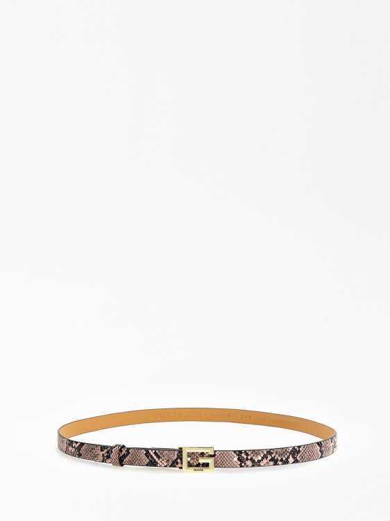 колан с щампа на питон, розово предположение