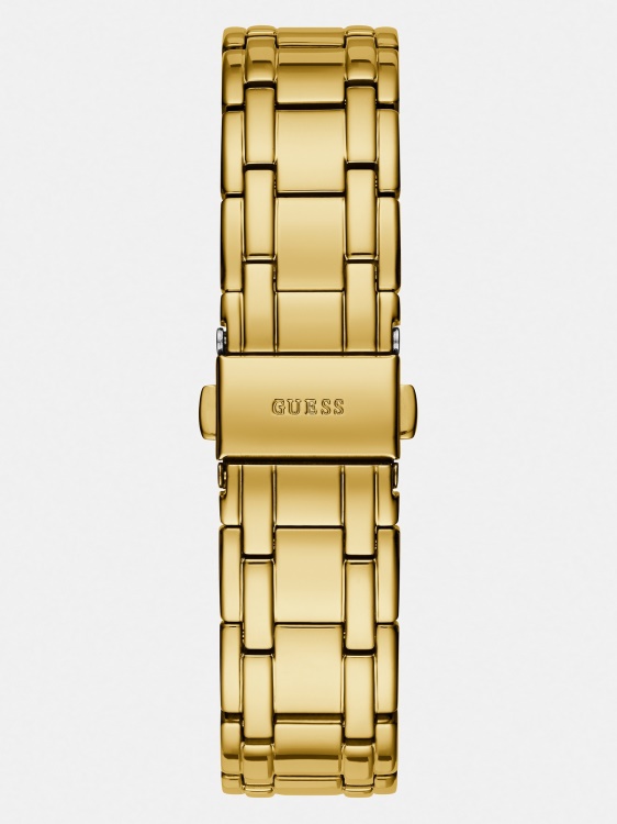 син многофункционален стоманен часовник Guess