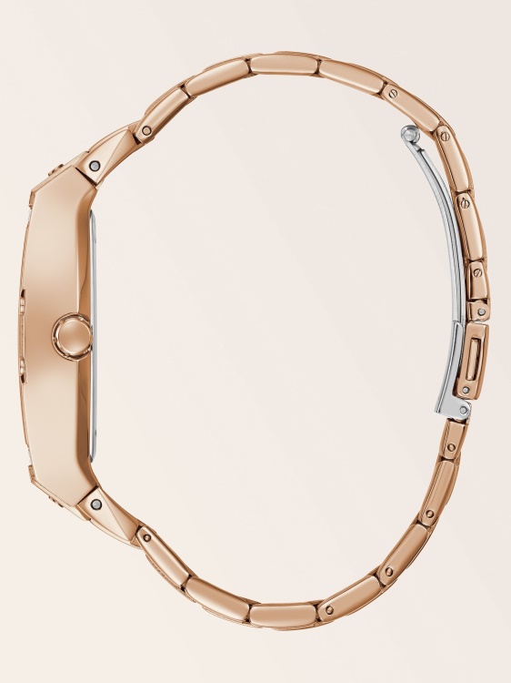 многофункционален часовник Guess с кристал от розово злато