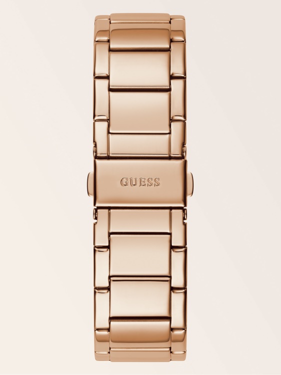 многофункционален часовник Guess с кристал от розово злато