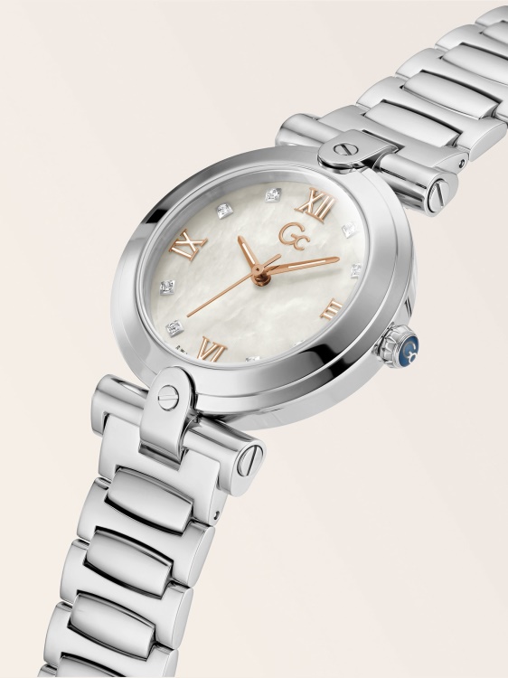 Guess Fashion Gc стоманен аналогов часовник розово злато