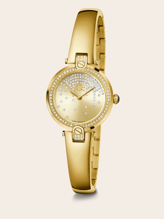 Gc стоманен аналогов часовник Guess Gold