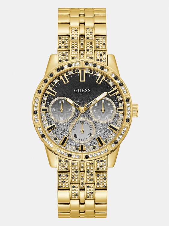 кристален многофункционален часовник Guess Blue