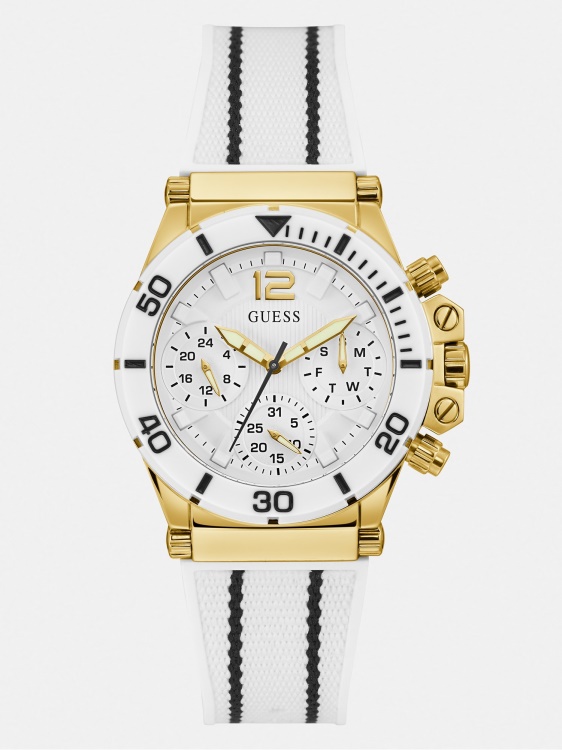 сребрен многофункционален часовник Guess