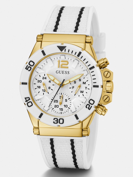 сребрен многофункционален часовник Guess