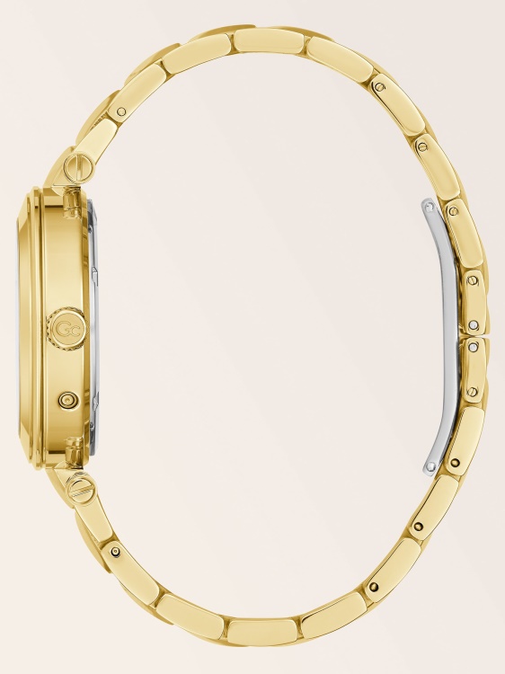 Gc стоманен календар часовник Guess розово злато