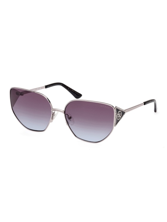 модел бели геометрични слънчеви очила Guess