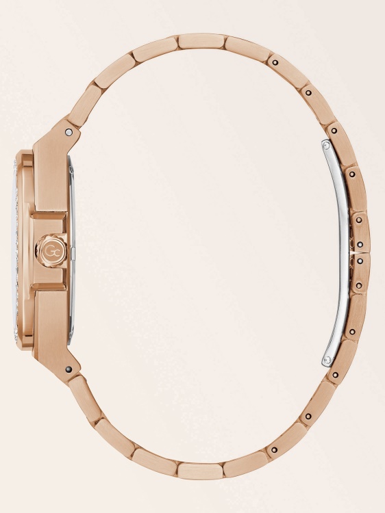 Guess Gc кристален аналогов часовник от розово злато