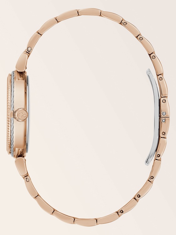 Guess Gc кристал аналогов часовник розово злато